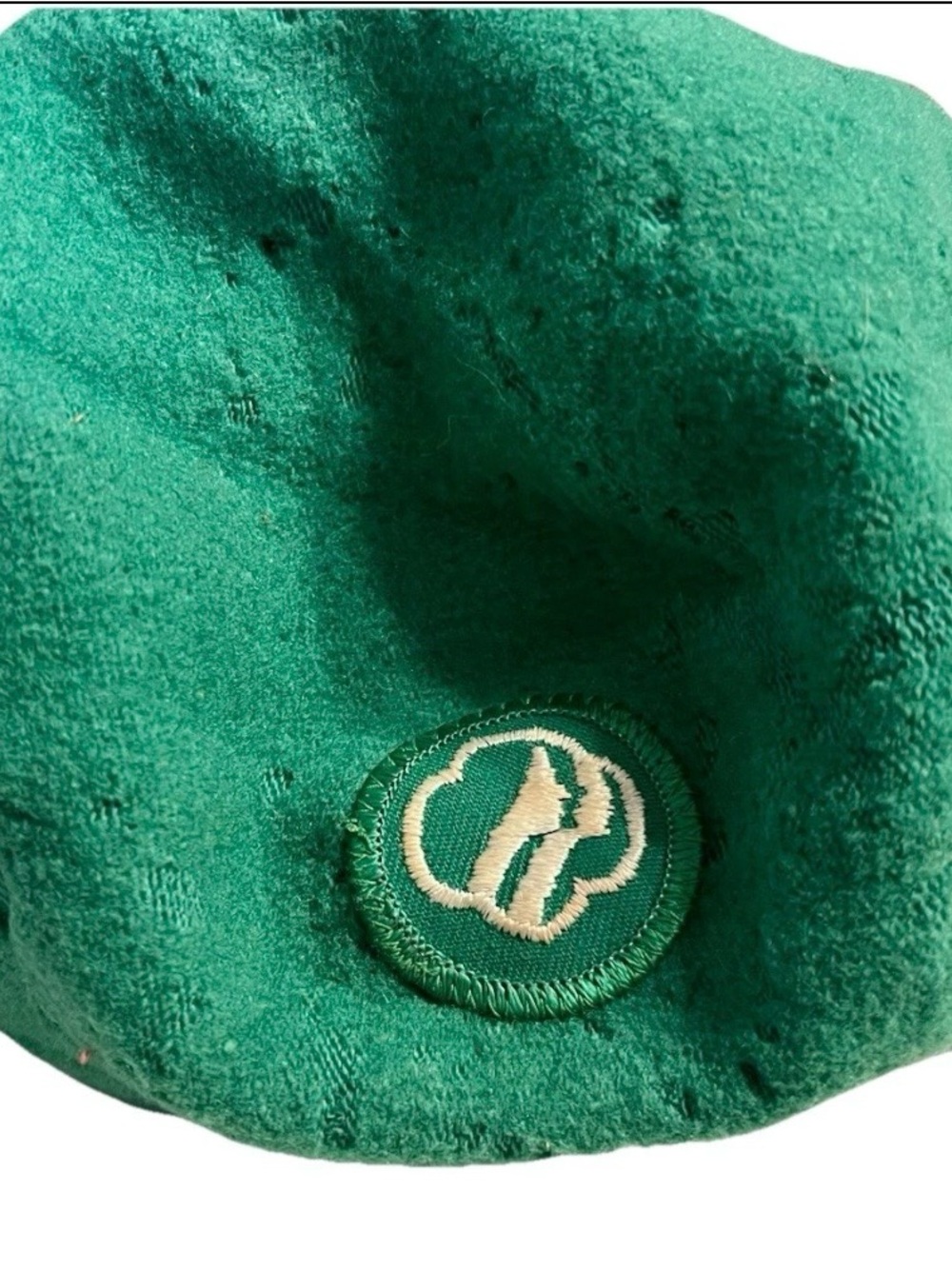 Vintage Wool Girl Scout Beret Medium